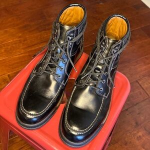 Johnston & Murphy Black Leather Men's Boots
